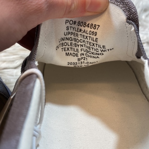 NWT J. Crew Factory Explorer Gray Canvas Slip On Boat Shoes sz 10 - Picture 9 of 10